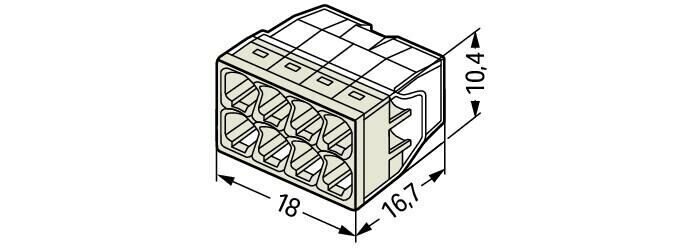 2273-208 Соединительная клемма для распределительных коробок