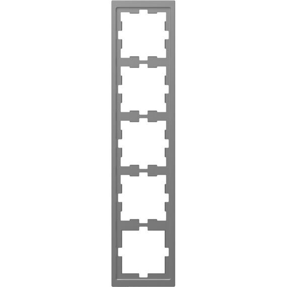 MTN4050-6536 D-Life РАМКА 5-постовая, НЕРЖ. СТАЛЬ