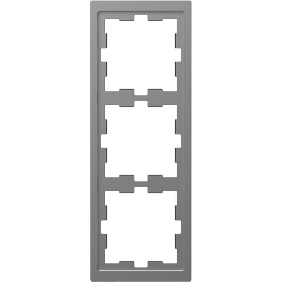 MTN4030-6536 D-Life РАМКА 3-постовая, НЕРЖ. СТАЛЬ , SD  (MS)