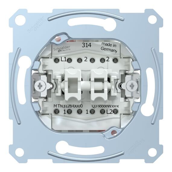 MTN3126-0000 МЕХ-М ПЕРЕКЛЮЧ. ДВУХКЛАВИШНОГО, СХ.6+6  (MS)