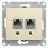 GSL000285KK Розетка 2-я комп. RJ45, 5E, мех, БЕЖЕВЫЙ  (MS)