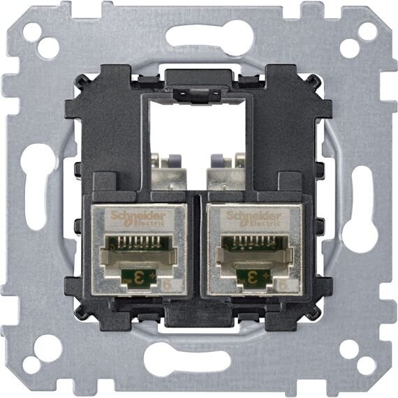 MTN4575-0012 Actassi 2xRJ45 телек роз Cat5e STP  (MS)